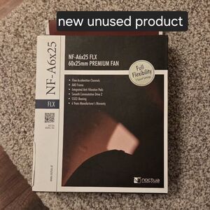 Noctua NF-A6x25 FLX, Premium Quiet Fan, 3-Pin (60mm, Brown) 60x60x25mm, Brown